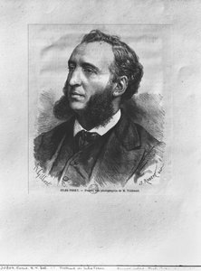 Retrato de Jules Ferry (1832-93) gravado por J. Robert de uma fotografia por M. Thiebault